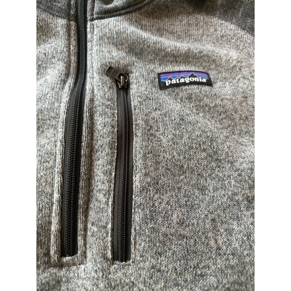 Patagonia Pullover Gray Better Sweater 1/4 Zip 25523 Nickel Forge Grey L